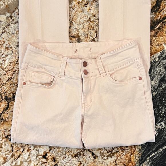 Women's Light Pink 5 Pocket Cotton/Spandex Denim Jeans - Size 8 (no tag) - Picture 4 of 8
